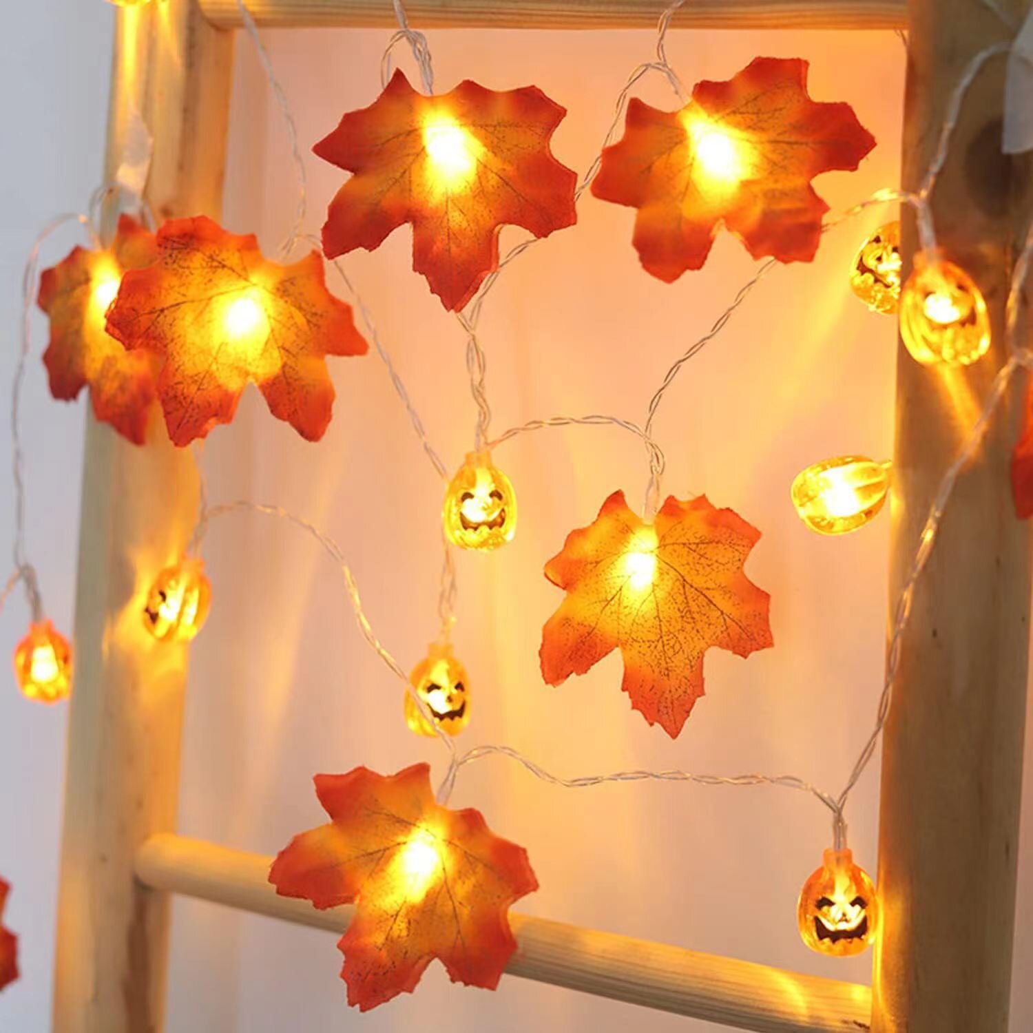 Halloween Led String Lights Orange - 1PC Luzes de Cordão LED de