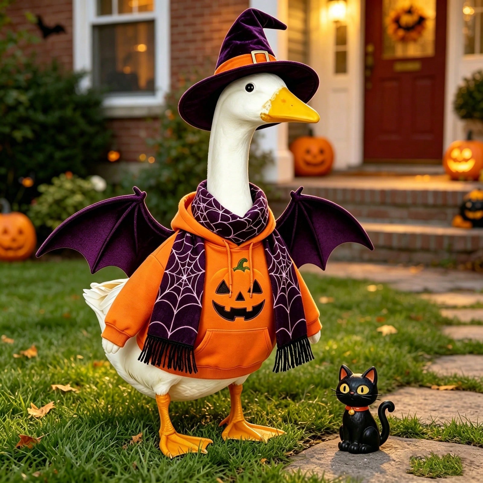 Pumpkin Lantern Halloween - Moleton com capuz e estampa de