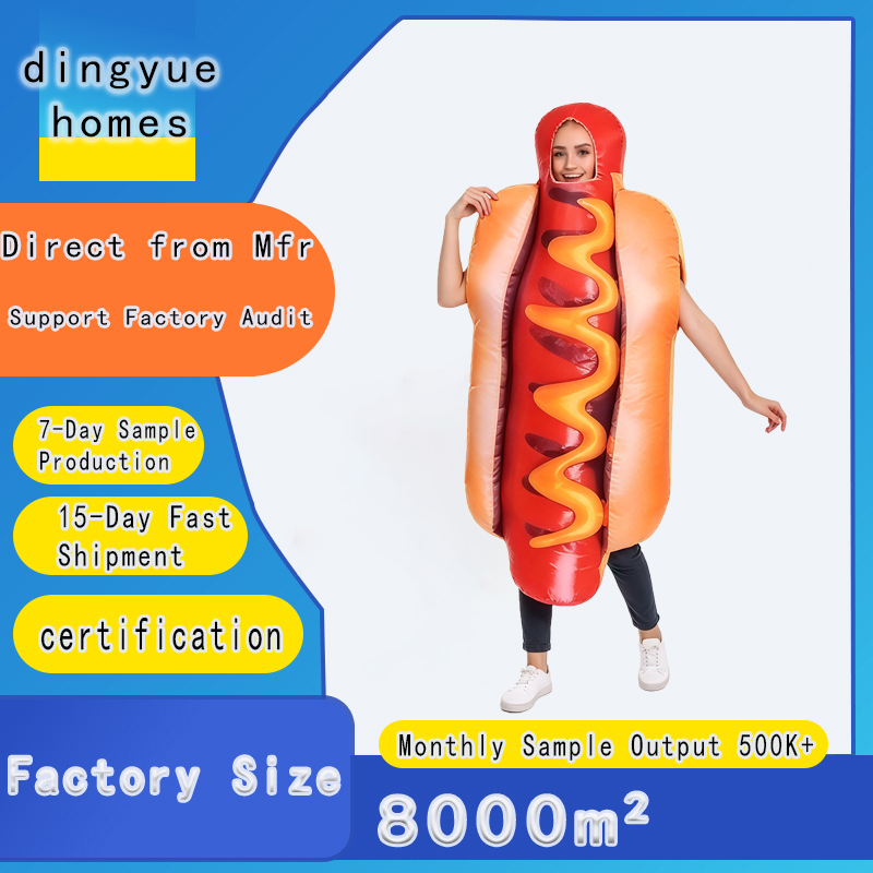 Halloween Costume Adult - Fantasia de cachorro-quente para adultos, fantasia