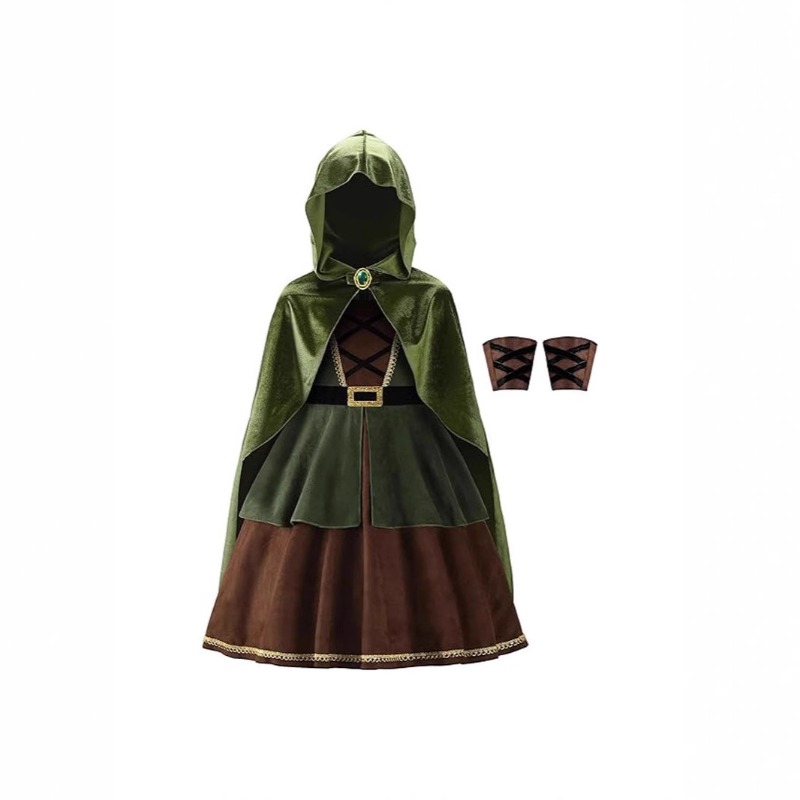 Vestido Medieval com Capuz par - Halloween Costume Kids avaliação e preço