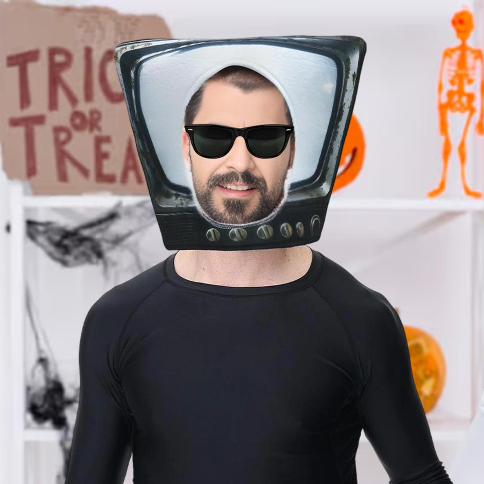 Máscara de TV fofa e original  - Halloween Costume Adult avaliação e preço
