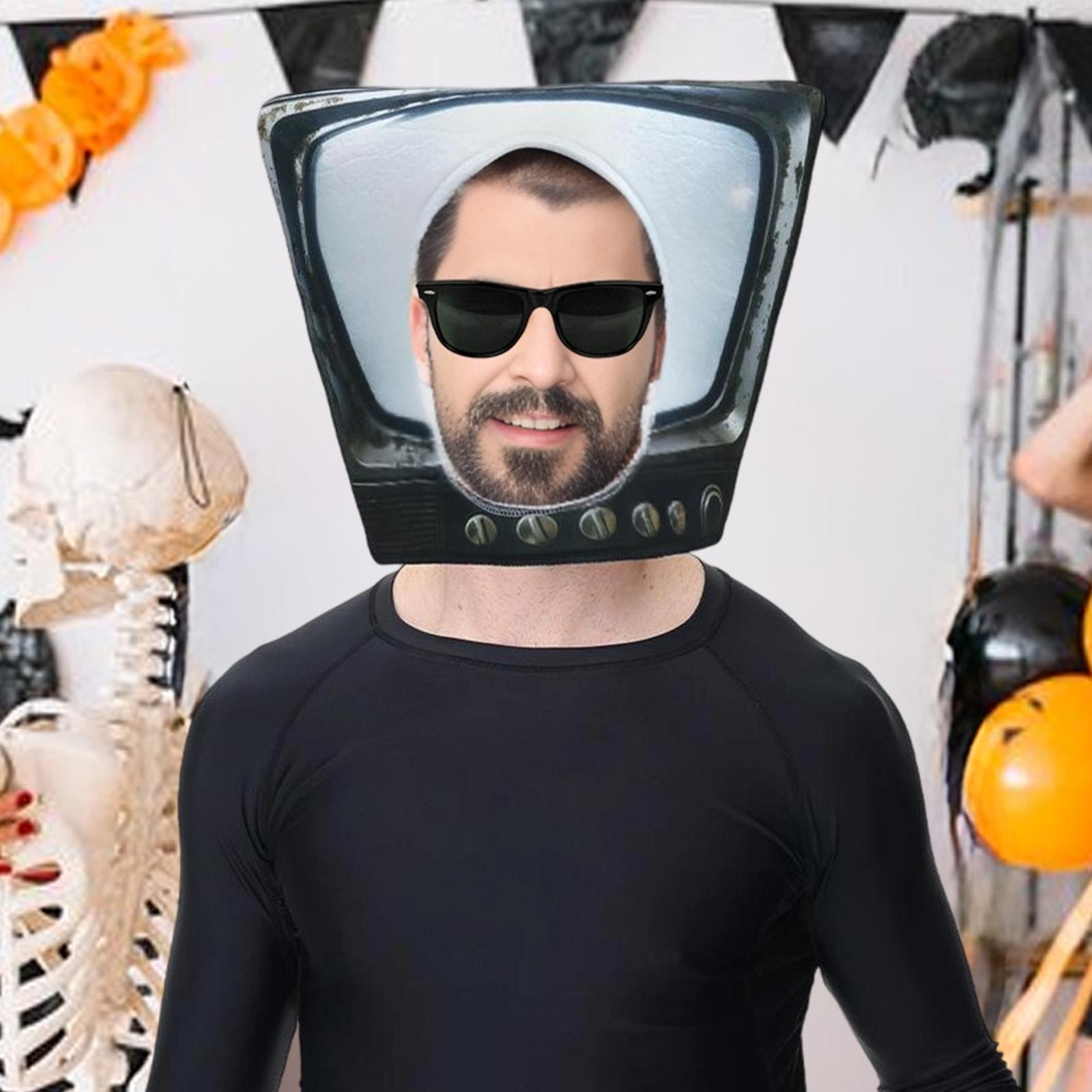 Máscara de TV fofa e original  - Halloween Costume Adult avaliação e preço