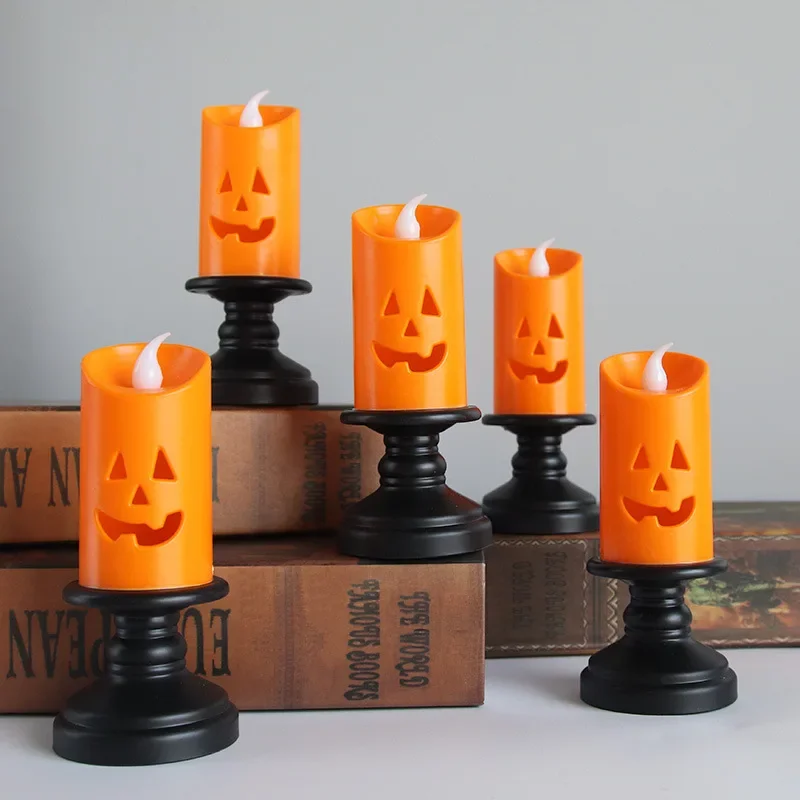 Velas de abóbora sem chama led - Halloween Pumpkin Decor Led avaliação e preço