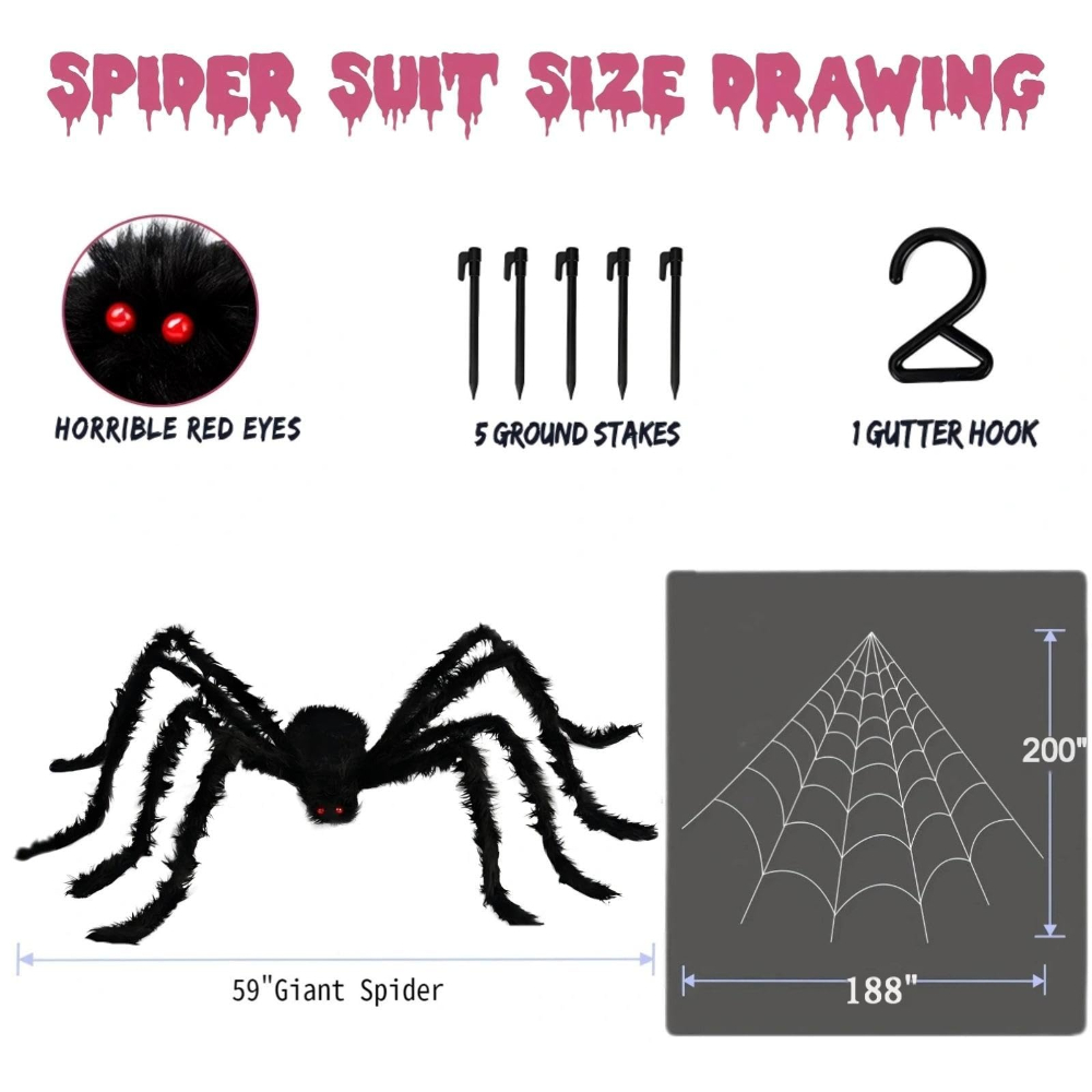 Teia de Aranha de Halloween de - Spider Web Halloween Decoration avaliação e preço