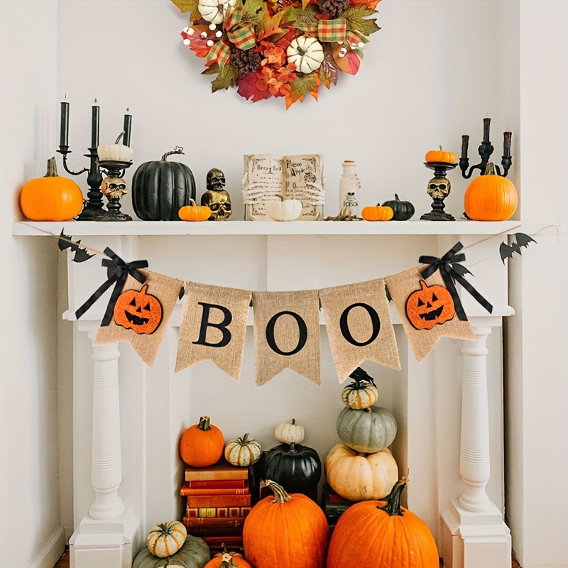 1 Conjunto de Faixa Rústica de - Pumpkin Lantern Halloween avaliação e preço