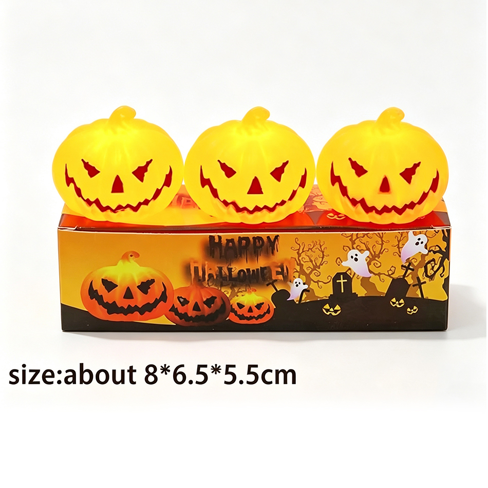 Lâmpada LED em Forma de Abóbor - Halloween Pumpkin Decor Led avaliação e preço