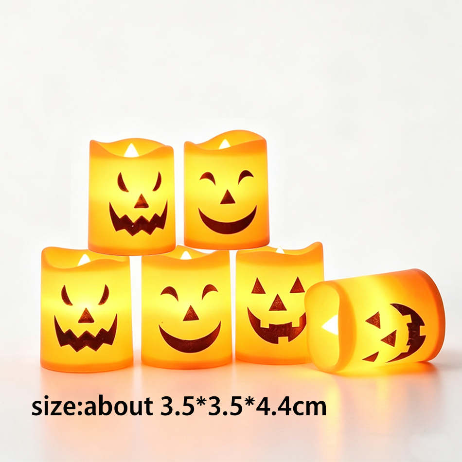 Lâmpada LED em Forma de Abóbor - Halloween Pumpkin Decor Led avaliação e preço