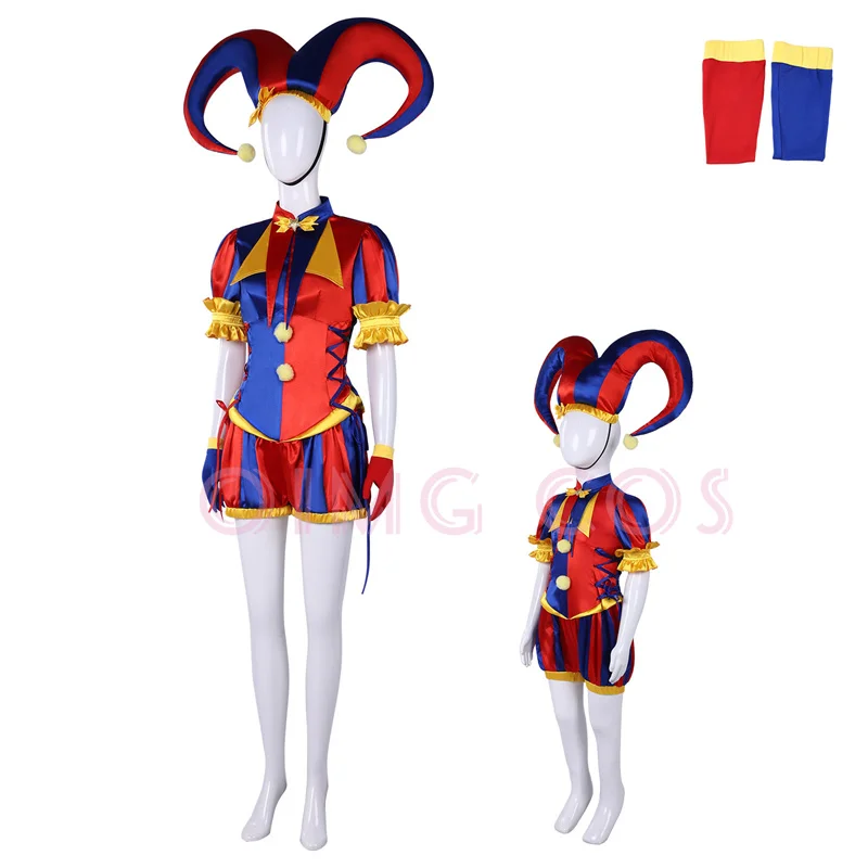 Fantasia de Cosplay Pomni do C - Halloween Costume Adult avaliação e preço